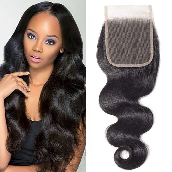 8 Inch, Body: Dms Brazilian Body Wave 4X4 Free Part Lace Closure 100% Unprocessed Human Hair Natural Color8
