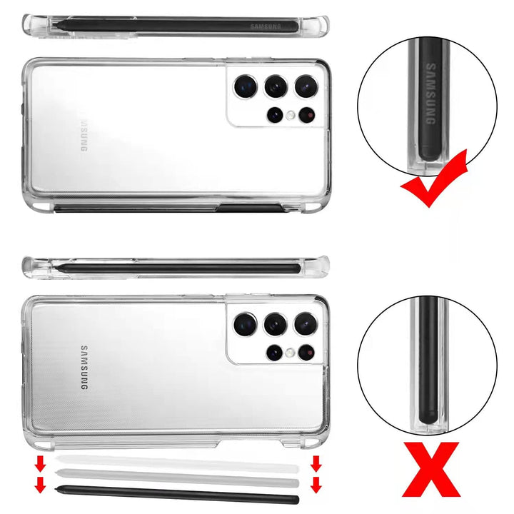 iCoverCase for Samsung Galaxy S21 Ultra Clear Case with