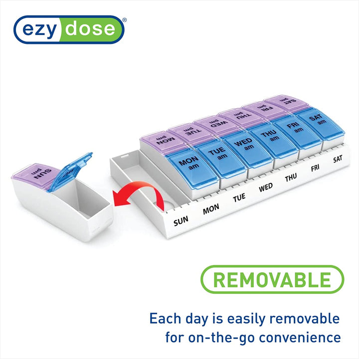 Ezy Dose 7 Day AM/PM Travel Pill Container - 1 Ea [Kitchen & Home]