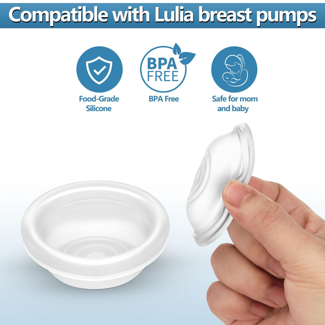 Silicone Diaphragms 2 Count,Membrane,Cylinder Replacement Parts for Electric Breast Pump BPA Free