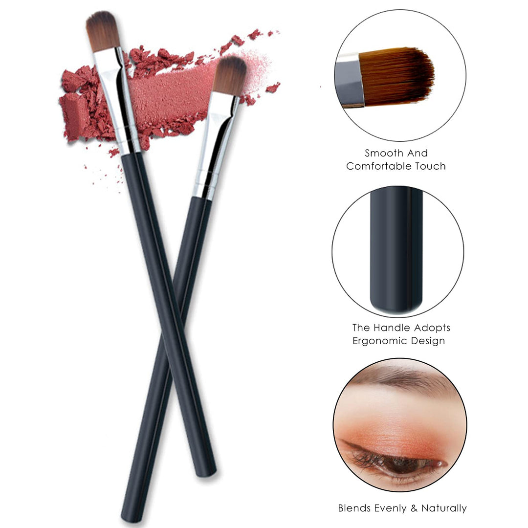 12 Colors Eyeshadow Stick, Double Colors Eye Shadow Stick, Glitter Shimmer Waterproof Gradient Eyeshadow Makeup Stick with Brush, Eyeshadow Brushing Eye Makeup for Eye makeup lovers, 6 Pack