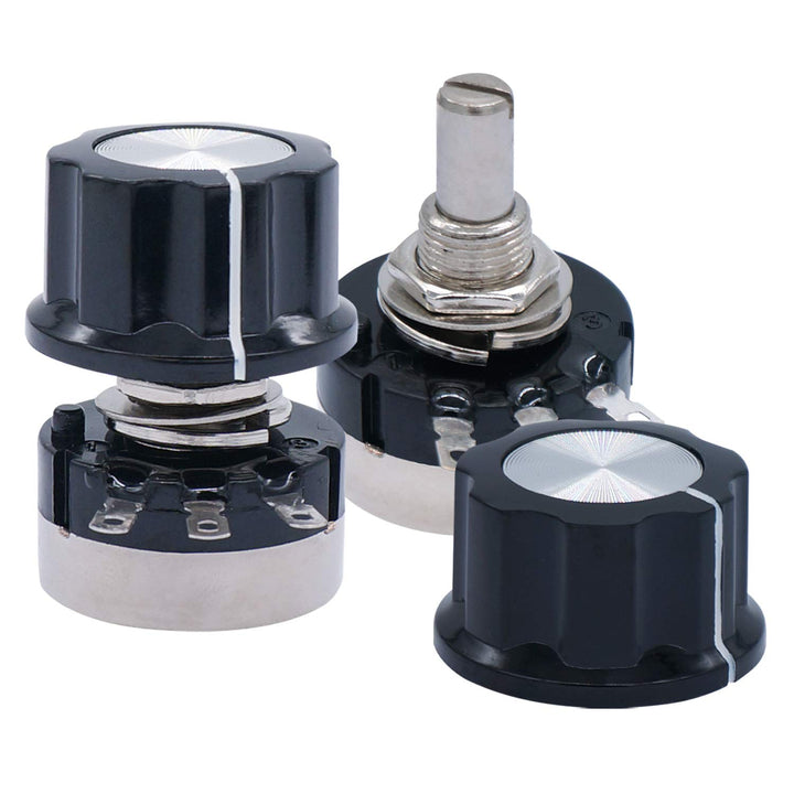 Taiss 2pcs RV24YN20S B102 1K Potentiometer Carbon Film 