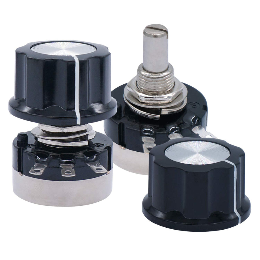 Taiss 2pcs RV24YN20S B102 1K Potentiometer Carbon Film 