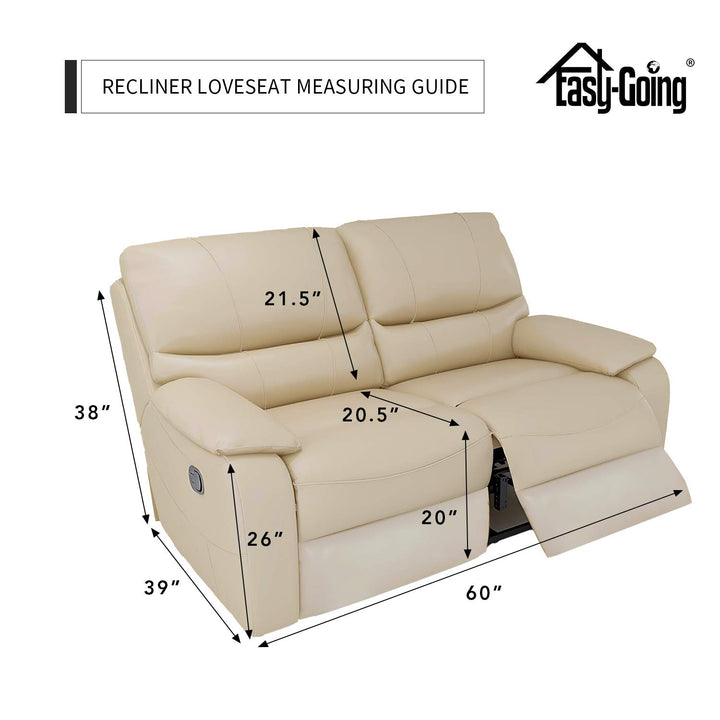 Easy-Going 6 Pieces Recliner Loveseat Stretch Sofa Slip