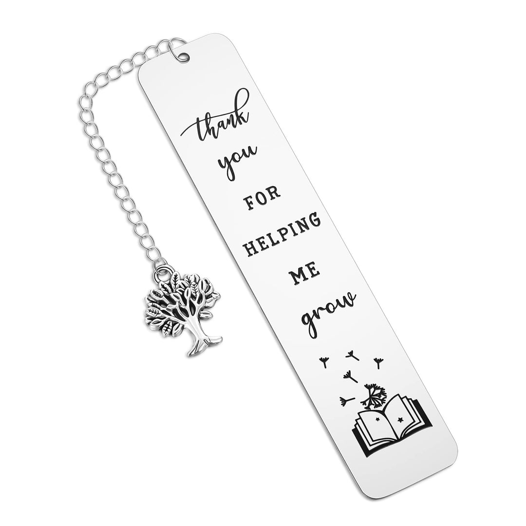 Teacher Thank You Gifts Bookmark, Graduation Teacher Appreciation Gifts Metal Bookmarks for Women Men Christmas Back to School End of Year 2024 Retirement Gifts for Teacher from Student
