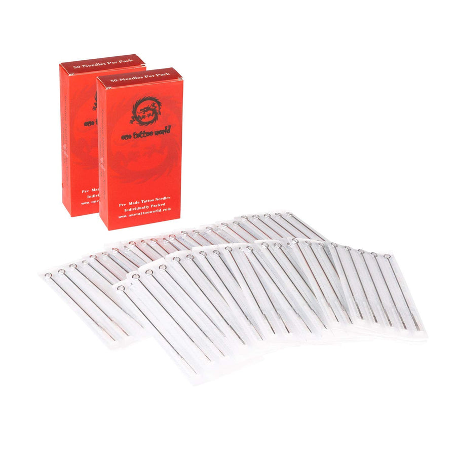 100 Pieces Mixed Tattoo Needles- 3rl, 5rl, 7rl, 9rl, 3rs, 5rs, 7rs, 9rs, 5ms, 7ms, OTW-SN2A…