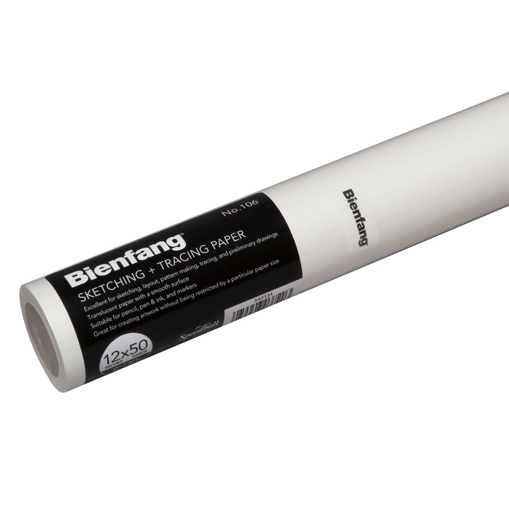 Bienfang Sketching &amp; Tracing Paper Roll, White,
