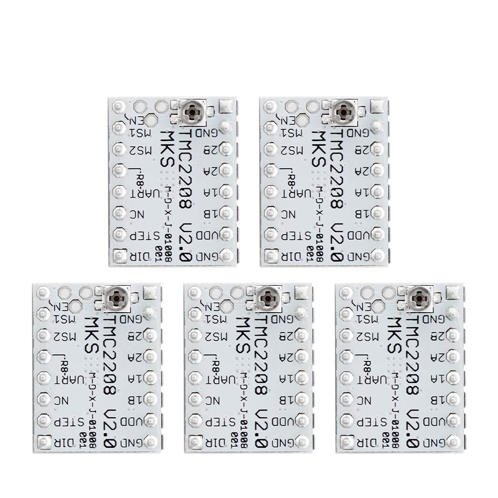5pcs TMC2208 V2.0 Stepper Motor Driver, Ultra Silent, Compatible with SGen L, SKR 1.3/1.4 Controller Boards