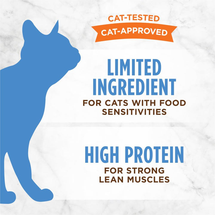 Limited Ingredient Diet Grain Free Real Turkey Recipe Natural Wet Canned Cat Food by Nature&#39;s Variety, 5.5 oz. Cans (Pack of 12)