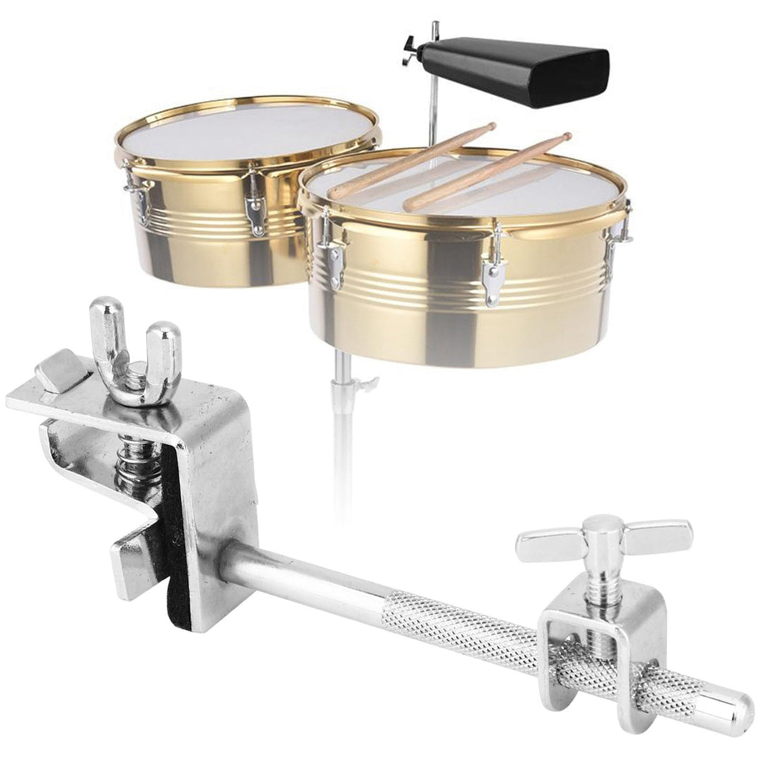Cowbell Clamp, Cowbell Holder Jazz Drum Kit Hoop Mounted Cowbell Clamp Up or Down Adjustment Percussion Accessories