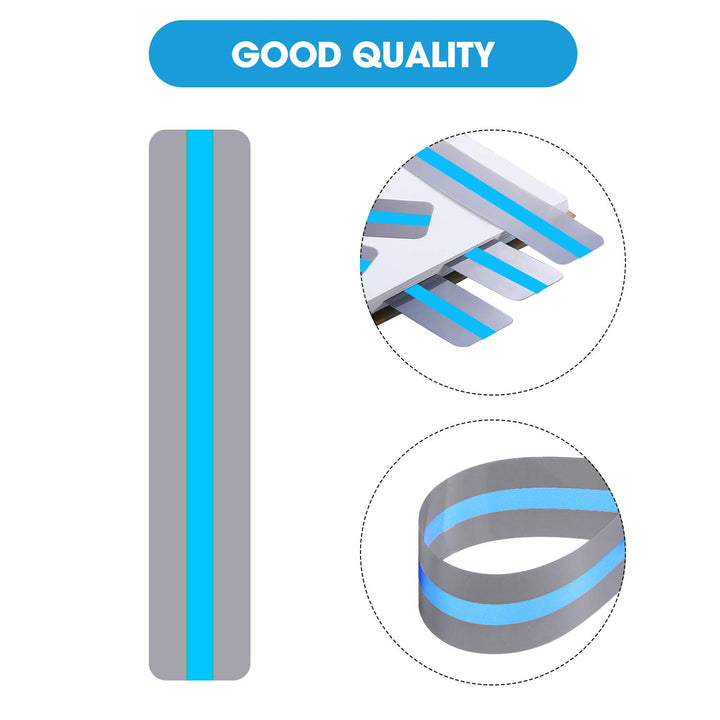 18 Pack Reading Guide Strips Colored Overlay Highlight Bookmarks Reading Strips Help with Dyslexia for Crystal Children and Teacher Supply (Blue)