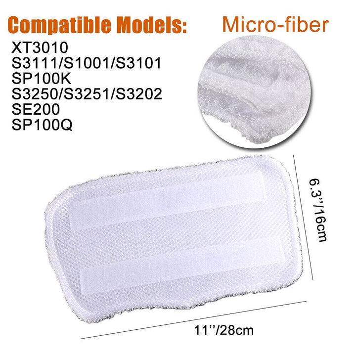 Washable Steam Mop Pads Replacement for Shark S3251 S3101 XT3010 SE200 Microfiber Pads