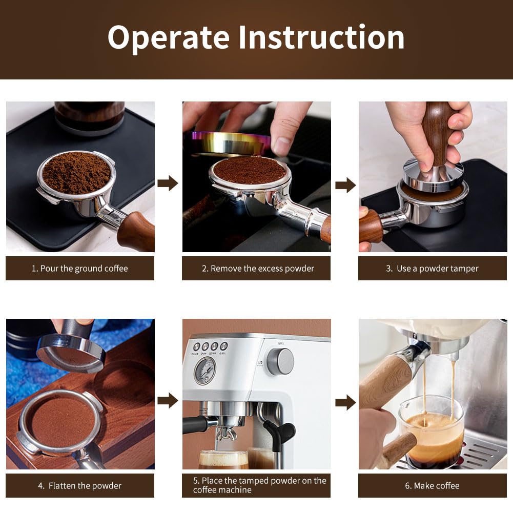 Coffee Filter Basket, Detachable Coffee Filter Cups, Stainless Steel Coffee Machine Filter Accessory for Home Office(2)