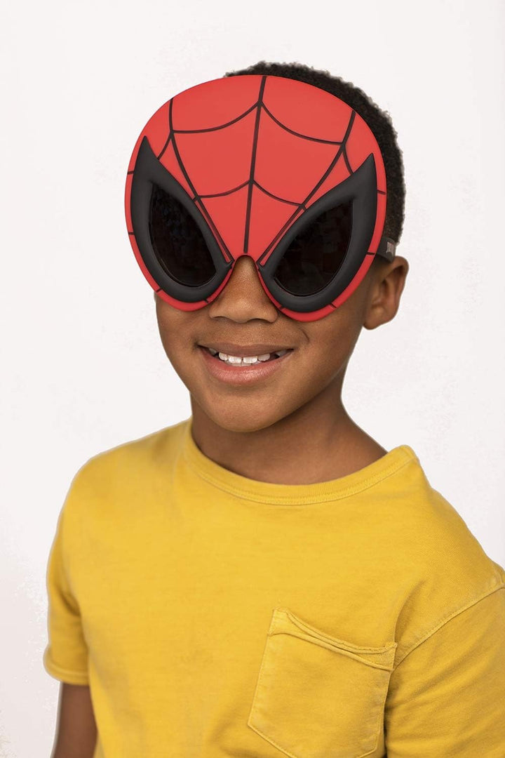 Marvel Official Spider-Man Sunglasses | Full Mask Costume Accessory | One Size Fits Most