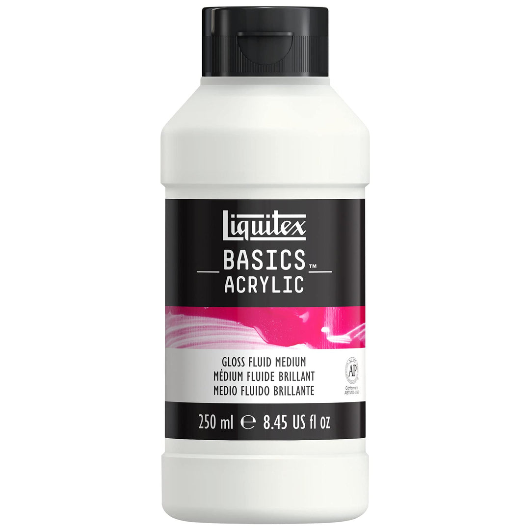 Liquitex BASICS Gloss Fluid Medium, 250ml, 8.4-oz