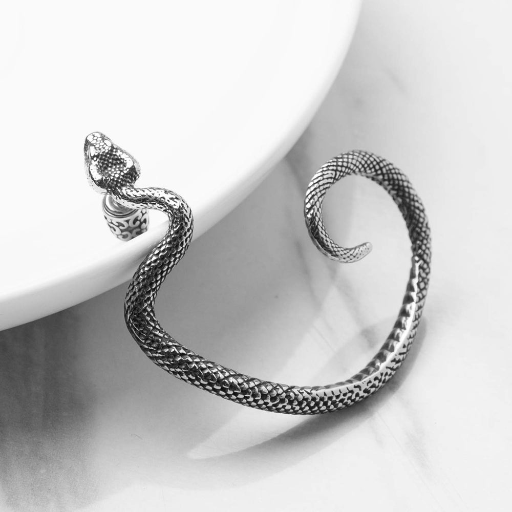 HZMAN Stainless Steel Ear Cuff Earrings for Women Pierc