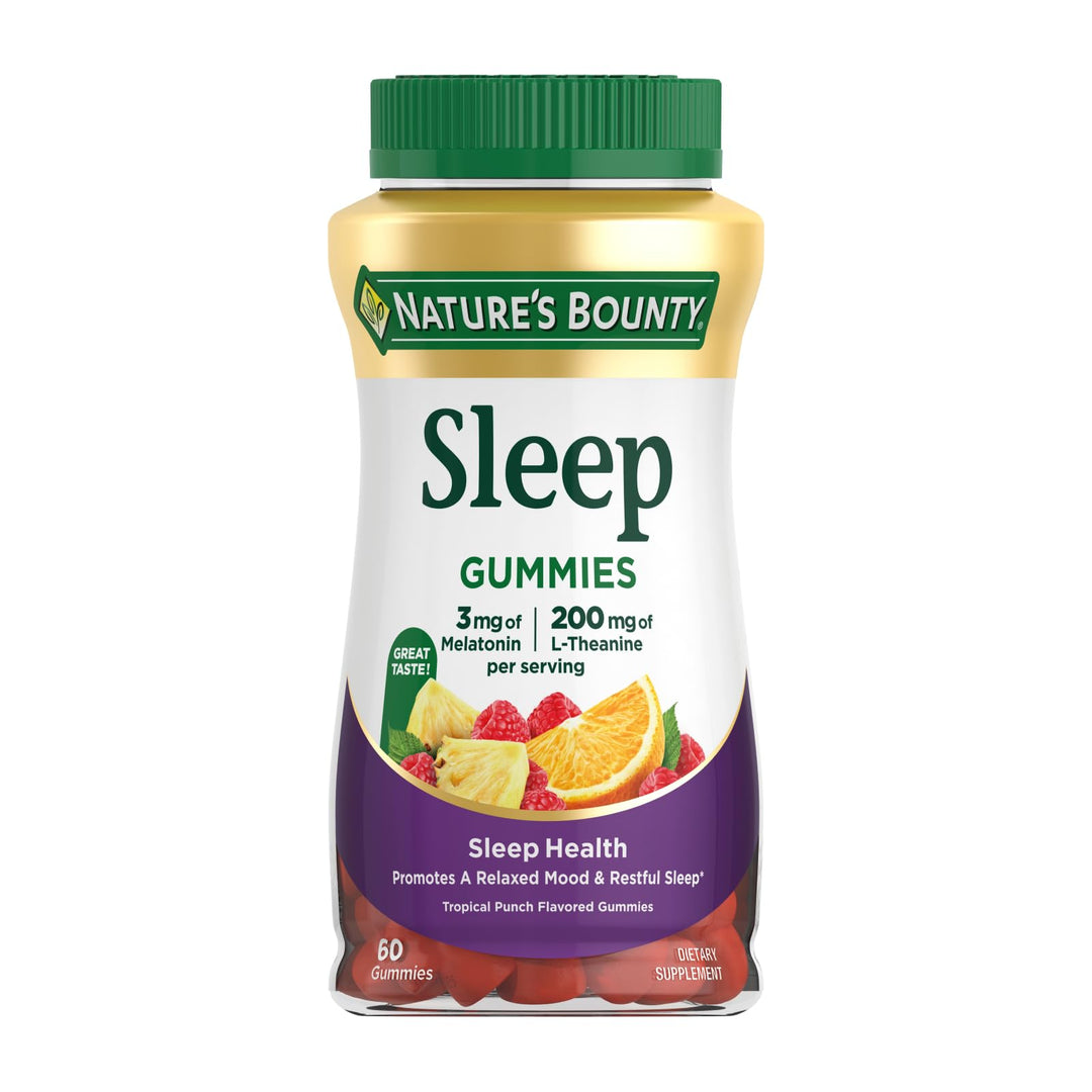 Nature&#39;s Bounty Sleep Gummies, 3mg Melatonin an
