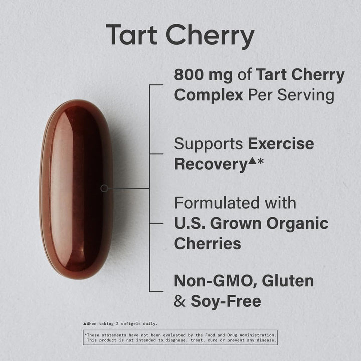 Tart Cherry Concentrate - Made from Montmorency Tart Cherries - Non-GMO &amp; Gluten Free (60 Liquid Softgels)