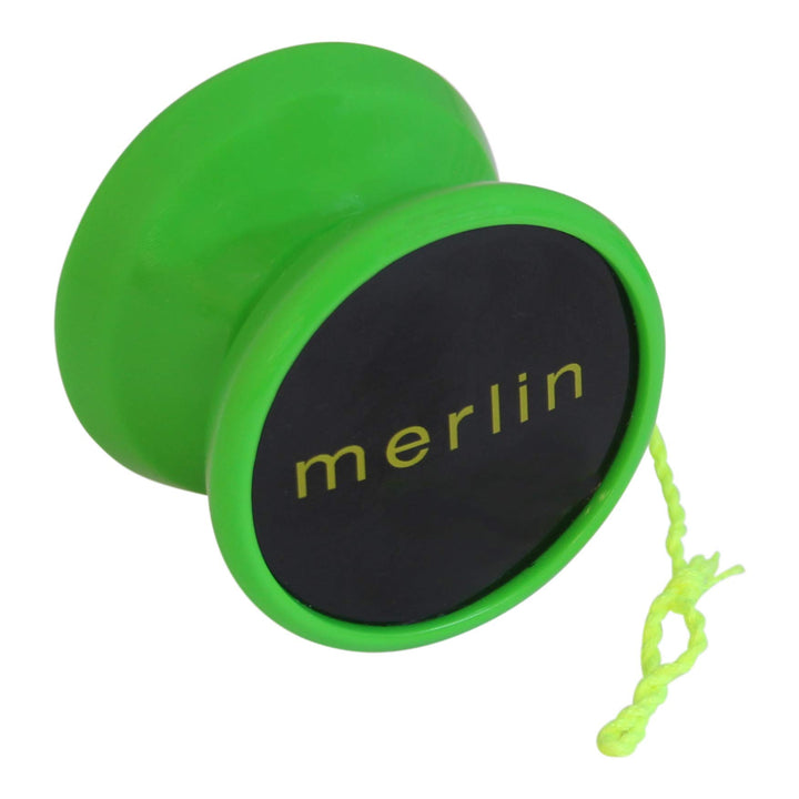 Green Merlin Professional Responsive Yoyo with Narrow C Bearing and Extra String