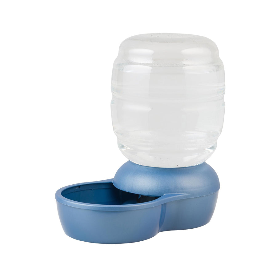 Replendish Gravity Waterer With Microban for Cats and Dogs, 2.5 Gallons,Blue, Made in USA