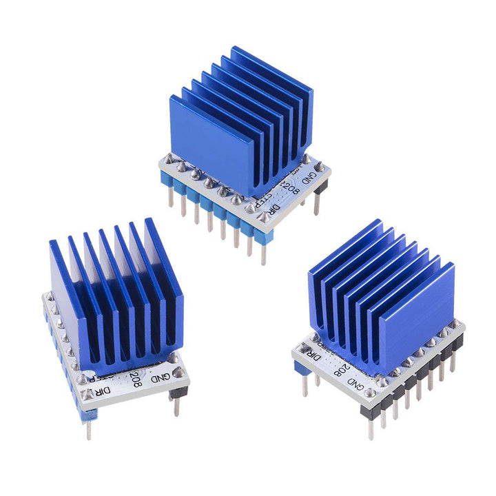 5Pcs TMC2208 3D Printer Stepper Motor Driver, TMC2208 V1.2 Stepper Driver Module with Heat Sink Screwdriver for 3D Printer Controller Mother Boards Reprap Ramps1.4 MKS Prusa i3 Ender-3 Pro