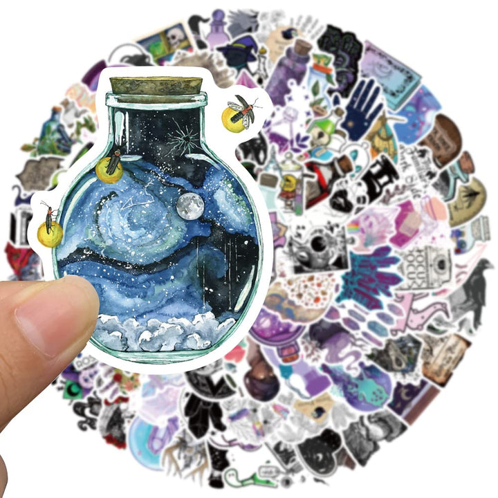 100PCS Apothecary Witchy Stickers Waterproof Vinyl Aesthetic Decal for Water Bottle Skateboard Luggage Stickers for Adults Kids Teens Party