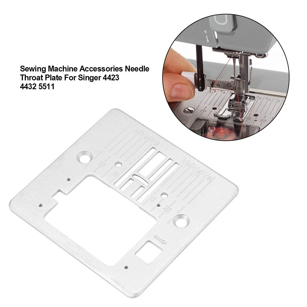 Needle Throat Plate for Singer 4423 4432 5511 Stainless Steel Sewing Machine Accessories Q60D