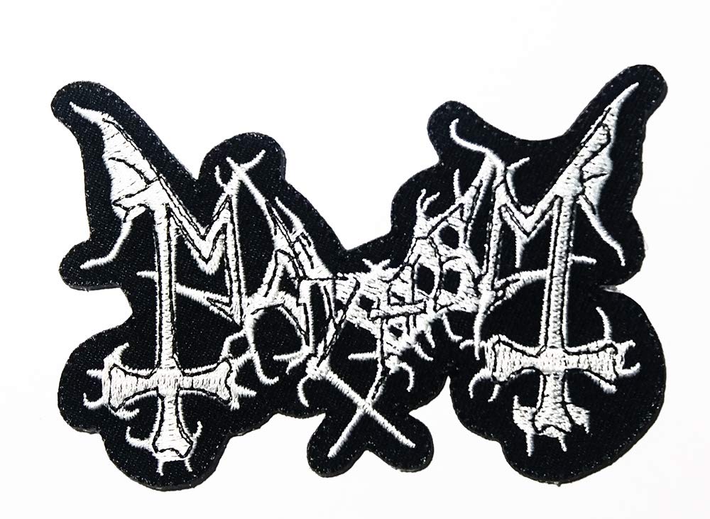 Music M Black Metal Hardcore Punk Thrash Metal Death Metal Band Music Logo Patch Embroidered Sew Iron On Patches Badge Bags Hat Jeans Shoes T-Shirt Applique