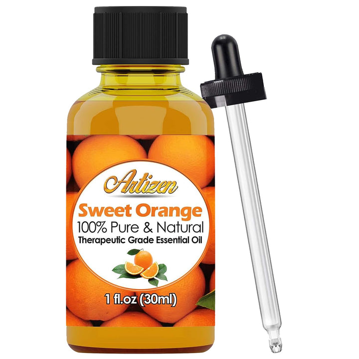 Sweet Orange Essential Oil (100% PURE&amp; NATURAL - UNDILUTED) Therapeutic Grade - Huge 1oz Bottle - Perfect for Aromatherapy