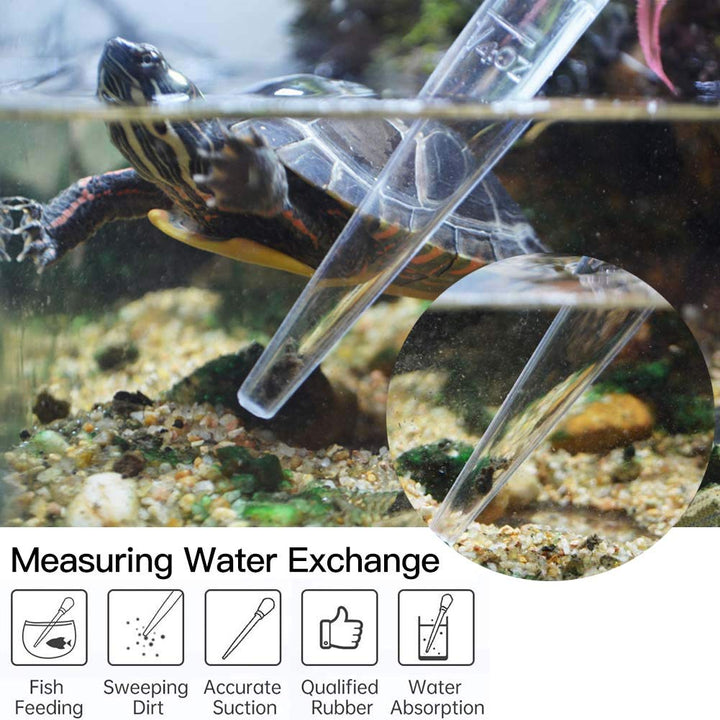 Manual Fish Tank Water Changer Aquarium Dropper, 2Pcs 30ml Aquarium Clean Pipette Dropper, Fish Tank Cleaning Waste Remover, Aquarium Gravel Cleaning Straw