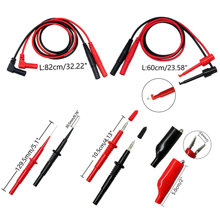 Aidetek Test Lead Kit of Multimeter for Tester multimeter Tester 20157 CATII 1000V/Max.32A