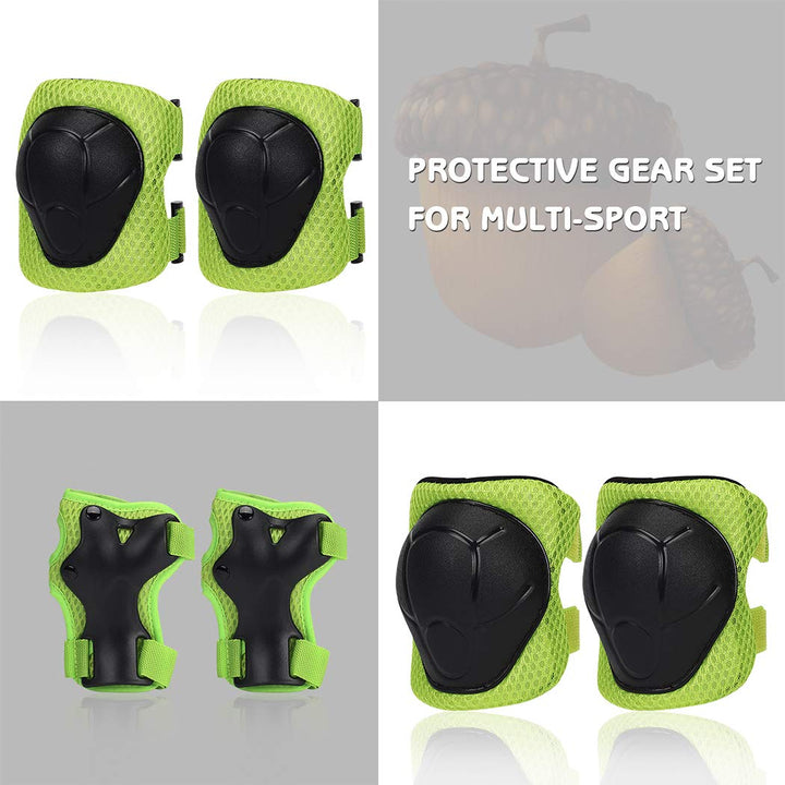 Toddler-Kids Ultralight Helmet with Knee-Elbow-Wrist-Pa