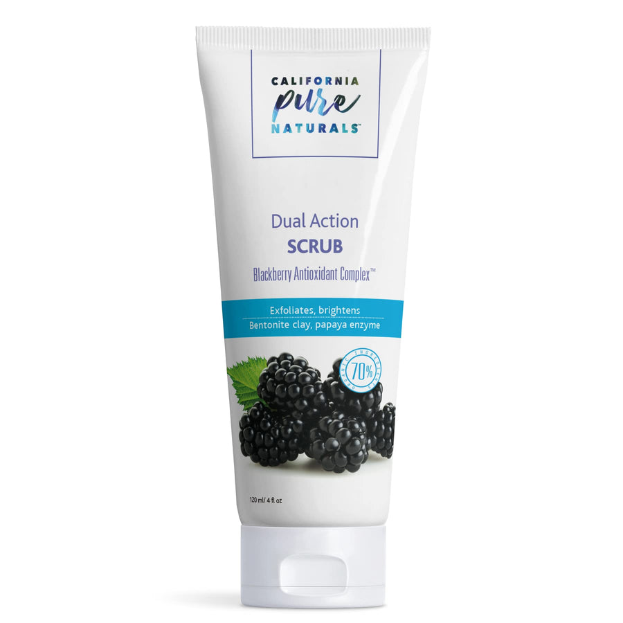 Dual Action Scrub. Exfoliating Face Wash For Soft & Polished Skin (4.0 Oz)