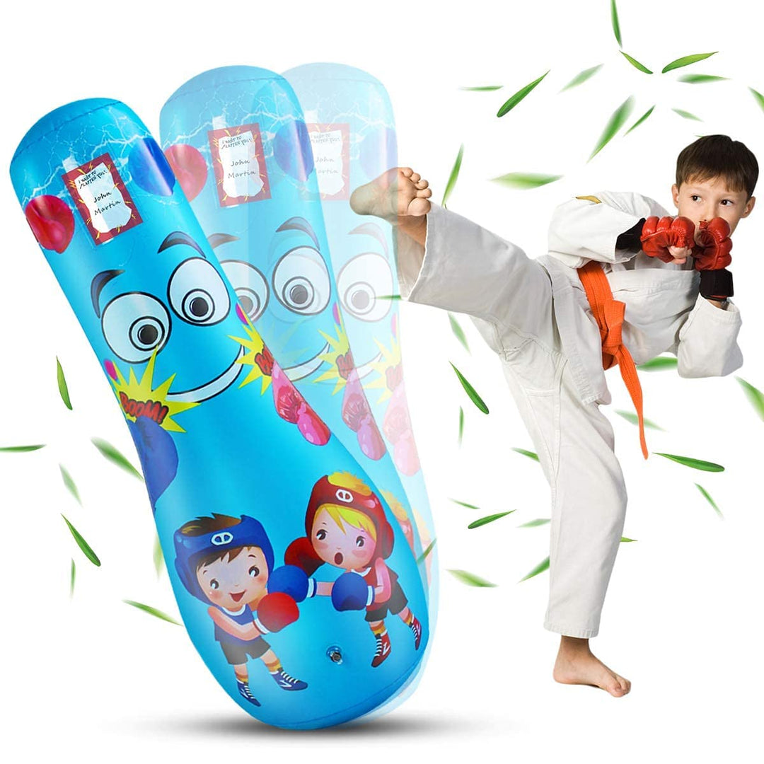 Punching Bag for Kids 49 Inches Boxing Dummy Inflatable