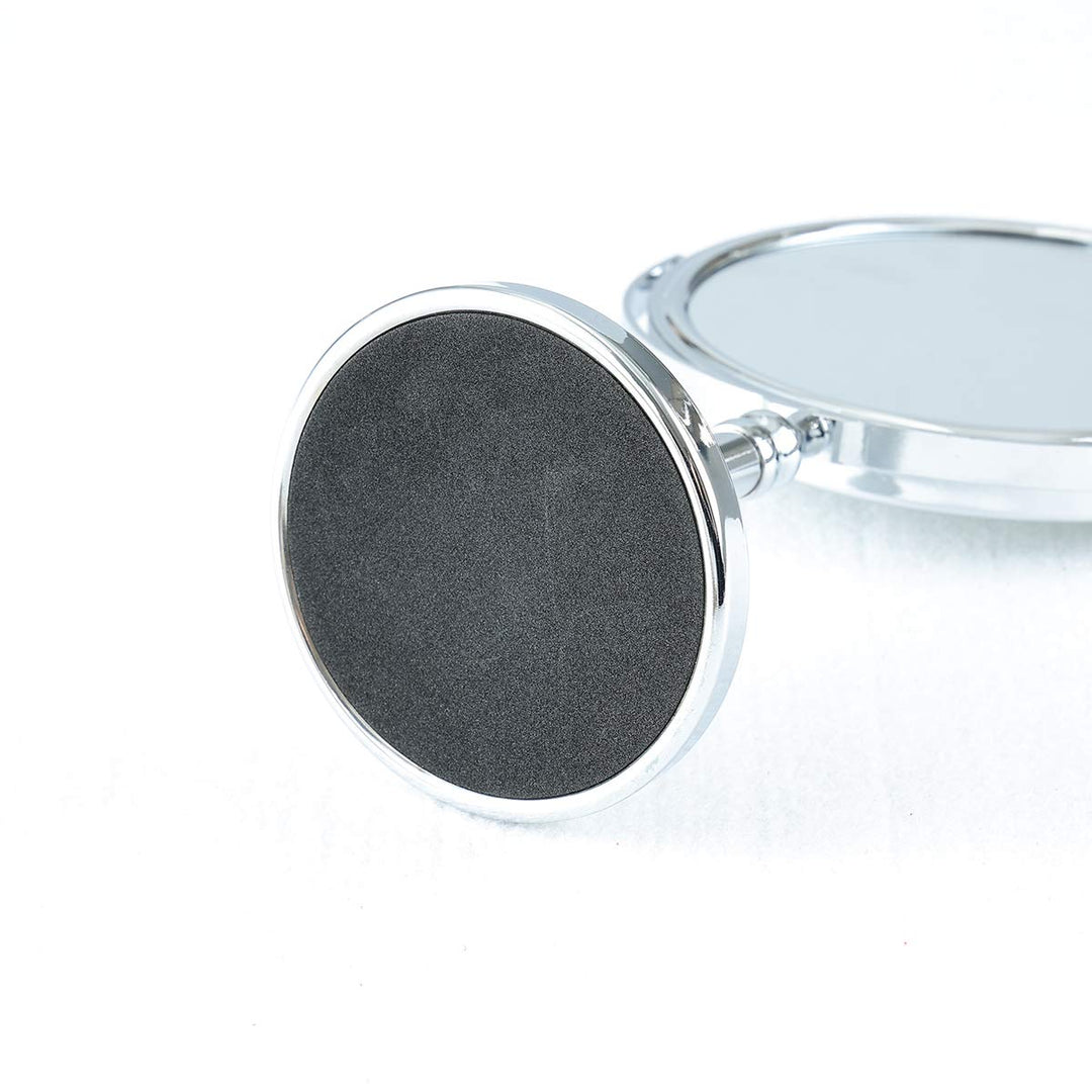 Round Tabletop Makeup Mirror 6 inch Double Sided Vanity Mirror with 3X Magnification Two Sided Swivel Magnifying Standing Mirror