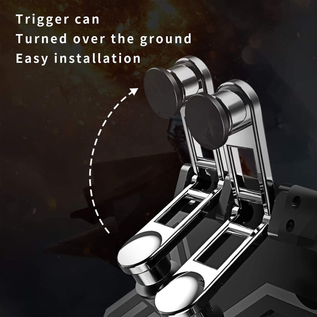 PUBG Mobile Game Controller, [Upgrade] 6 Finger Trigger Phone Controller Gamepad with Cooling Gamepad for Shooter Sensitive Aim Trigger for Android &amp; iOS for Knives Out/Rules of Survival