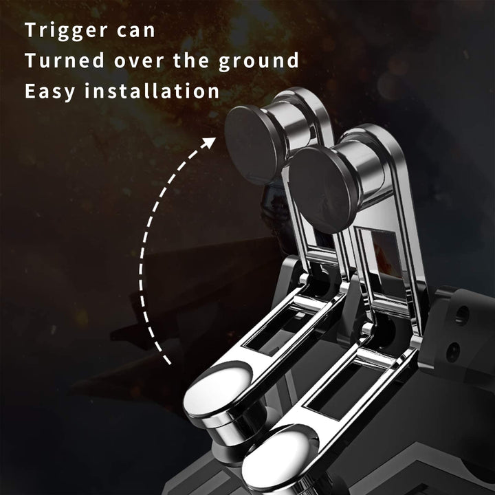 PUBG Mobile Game Controller, [Upgrade] 6 Finger Trigger Phone Controller Gamepad with Cooling Gamepad for Shooter Sensitive Aim Trigger for Android &amp; iOS for Knives Out/Rules of Survival