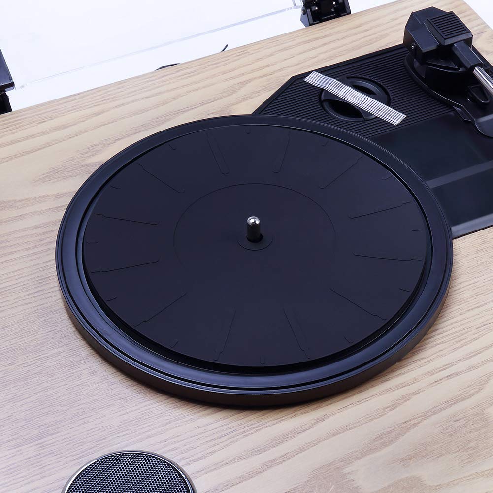 Turntable Platter Mat, 7 Silicone Rubber Slipmat Universal for All Record Suitcase LP Players
