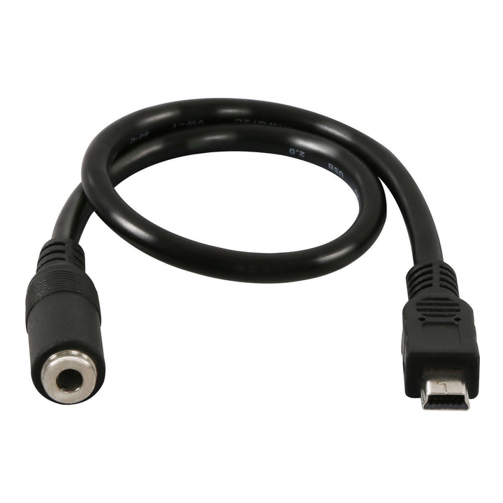 3.5mm Female to 5 Pin Mini USB Male Microphone Adapter Cable