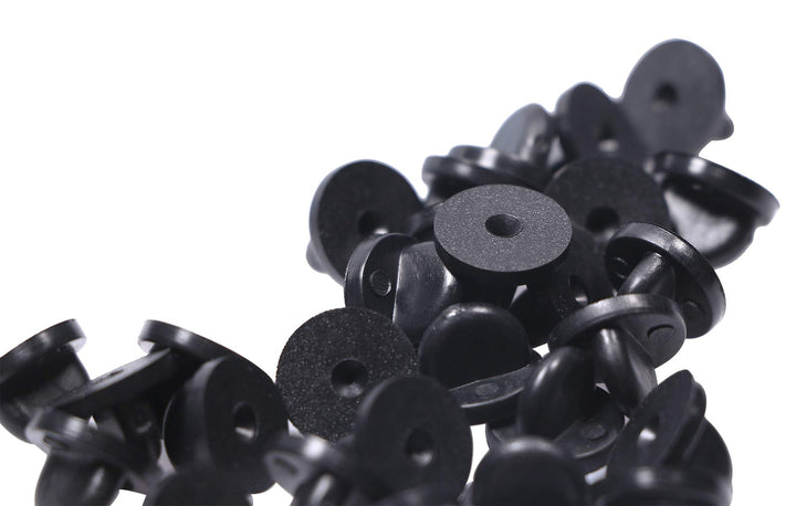 Shapenty Clutch PVC Rubber Pin Backs Keepers Replacemen