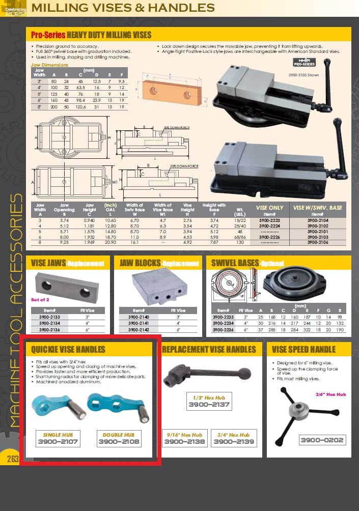 3900-2108 3/4 Hex Quickie Double Vise Speed Handle