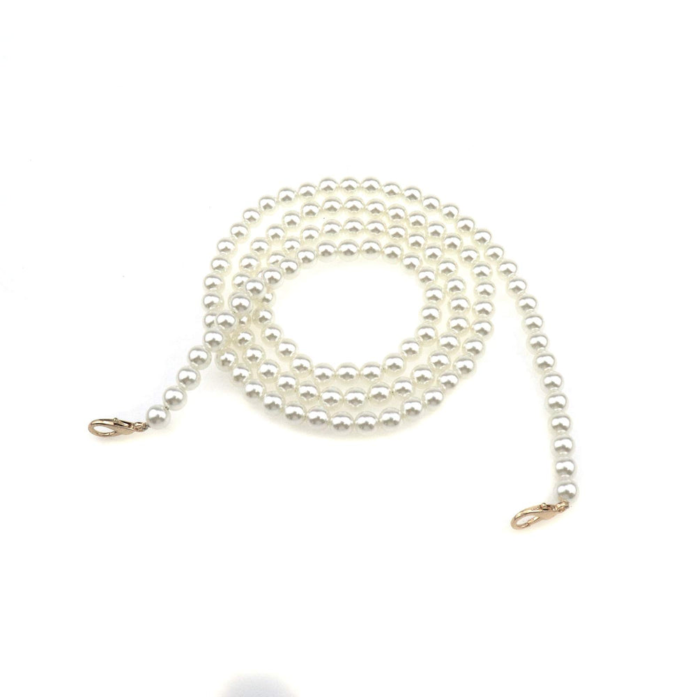 Meprotal 10mm DIY Imitation Pearl Beads Chain Handbag H