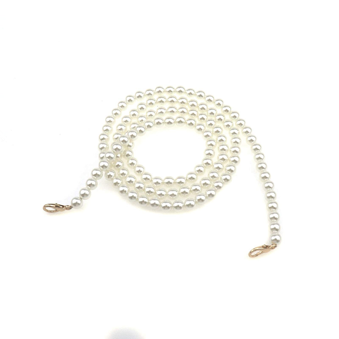 Meprotal 10mm DIY Imitation Pearl Beads Chain Handbag H