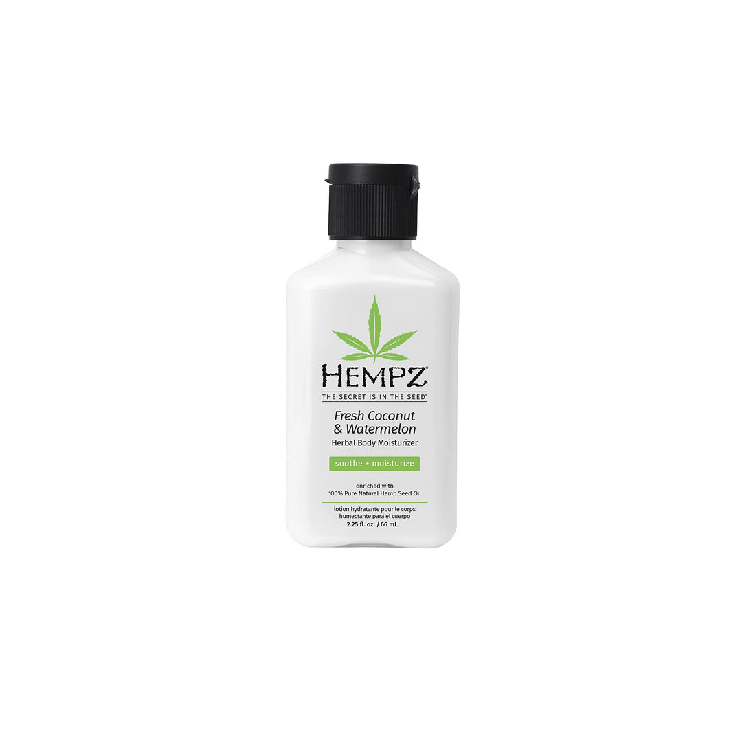 Herbal Body Moisturizer, Pearl White, Fresh Coconut/Watermelon, 2.25 Ounce