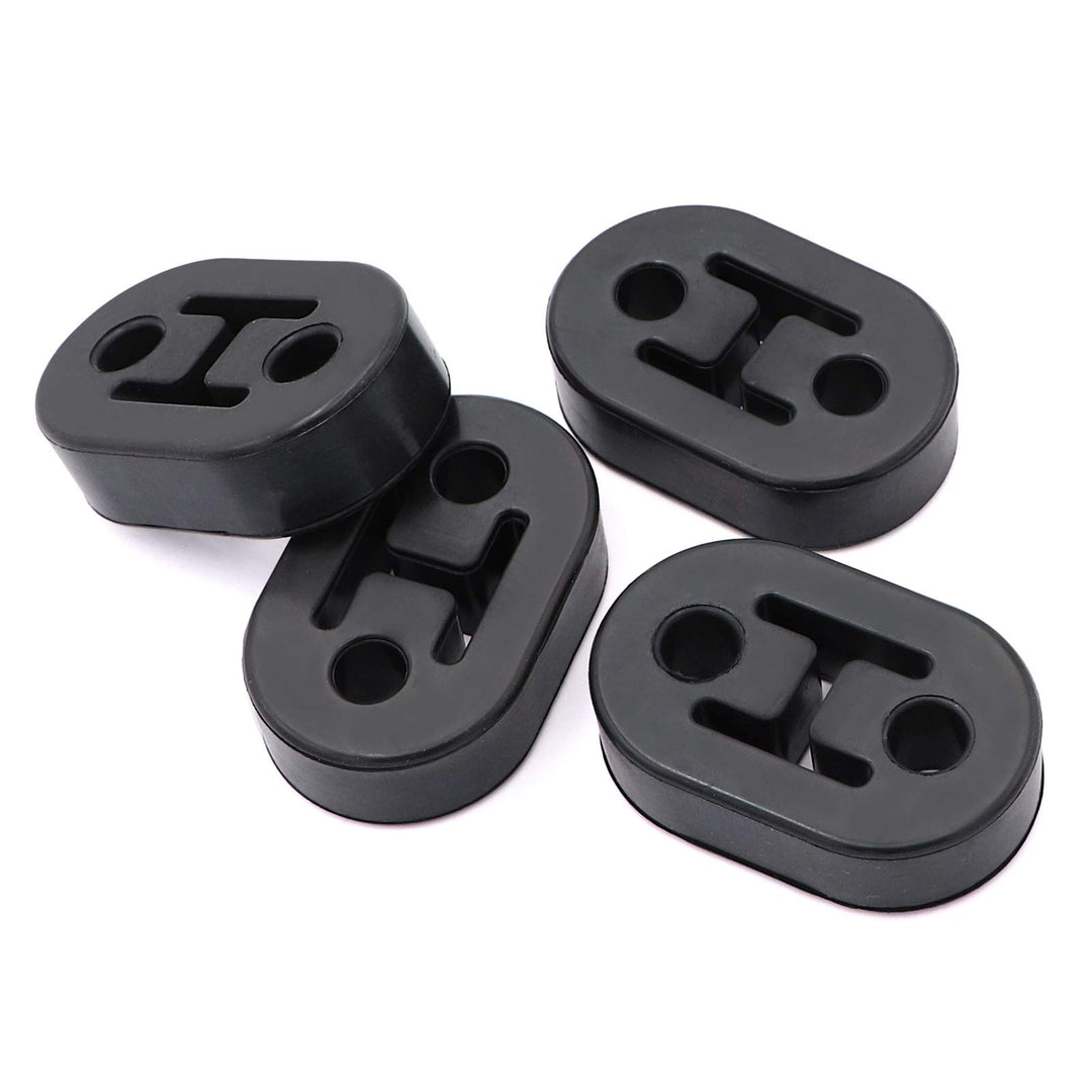 (lot of 8)4pcs Car Universal 2 Hole Rubber Exhaust Hanger Bushing Muffler Insulators Shock Absorbent Mount Bracket with 4pcs Universal Exhaust Hanger Muffler Insulator O Ring Rubber Exhaust Bracket