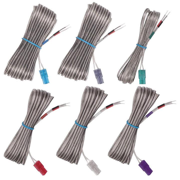 ExploreHome Set of 6 Replacement Speaker Wire Cord Cabl