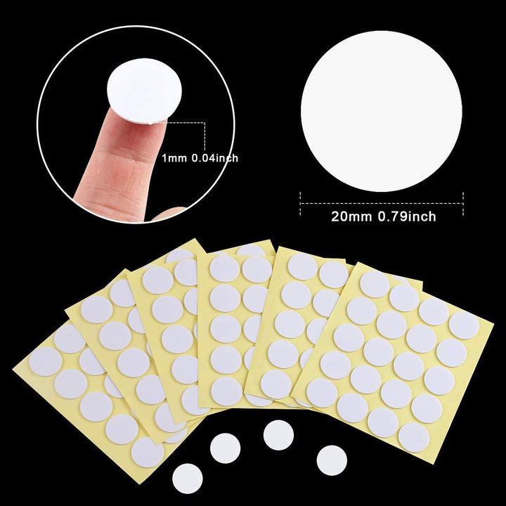 400PCS Candle Wick Stickers, Heat Resistance Double-Sided Stickers for Candle Making, Adhere Steady in Hot Wax Stickers for Candle Making