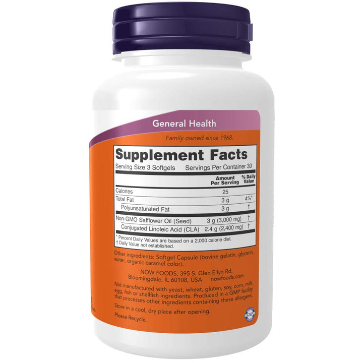 NOW Supplements, CLA (Conjugated Linoleic Acid) 800 mg,