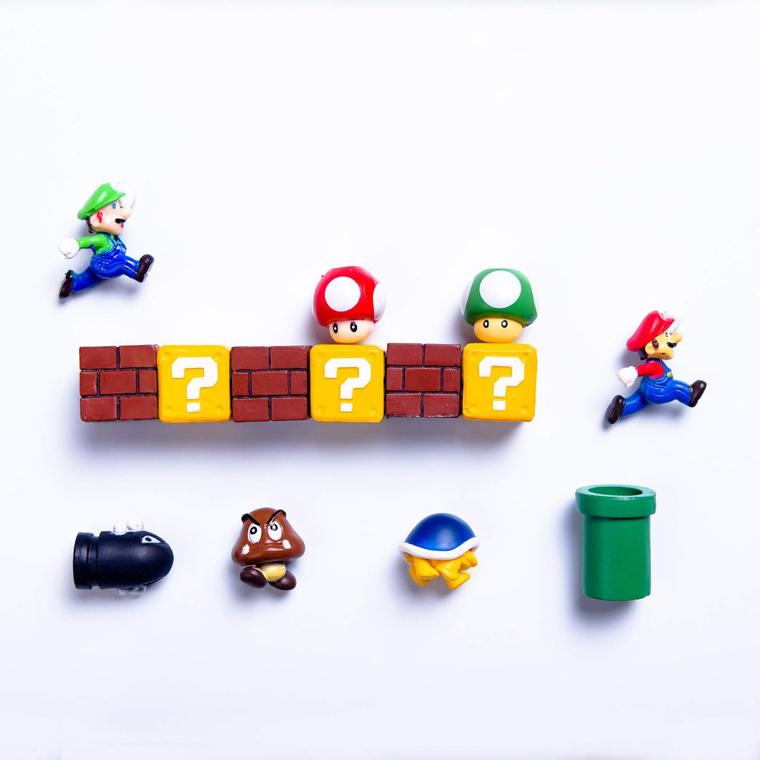 20 PCS Fridge Magnets Plumber - 3D Refrigerator Magnets Set,Plumber Rocket Office Mushroom Magnets,Calendar Magnet,Whiteboard Magnets,Christmas Magnets,Perfect for Ornaments Decoration