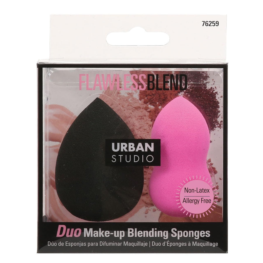 URBAN STUDIO FLAWLESS BLEND Duo Make-up Blending Sponges, NON - LATEX, ALLERGY FREE!!!